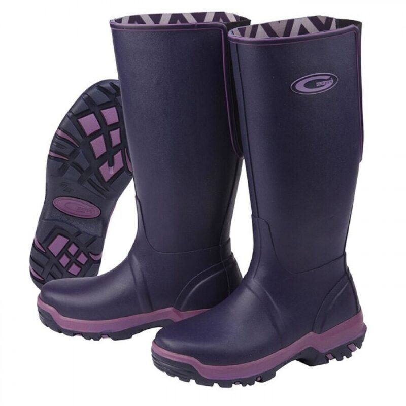 Grubs Rainline Wellington Boots - Aubergine Grubs Rainline Wellington Boots - Aubergine