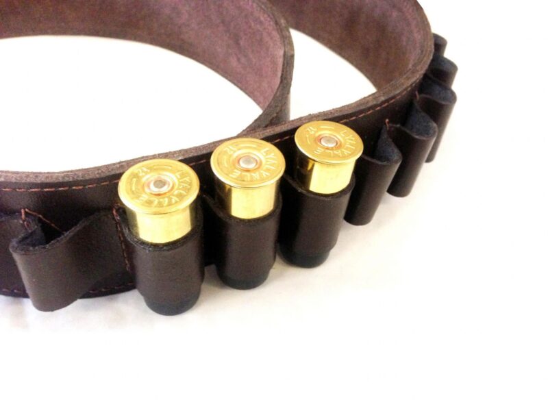 LEATHER CARTRIDGE BELT 12G Made In England LEATHER CARTRIDGE BELT 12G Made In England