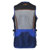 percussion skeet vest back blue