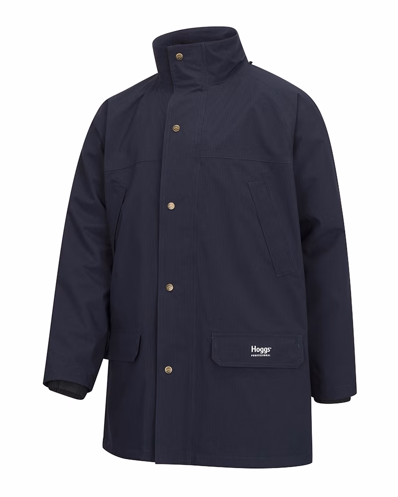 Hoggs of Fife Green King II Waterproof Jacket in Navy, front view