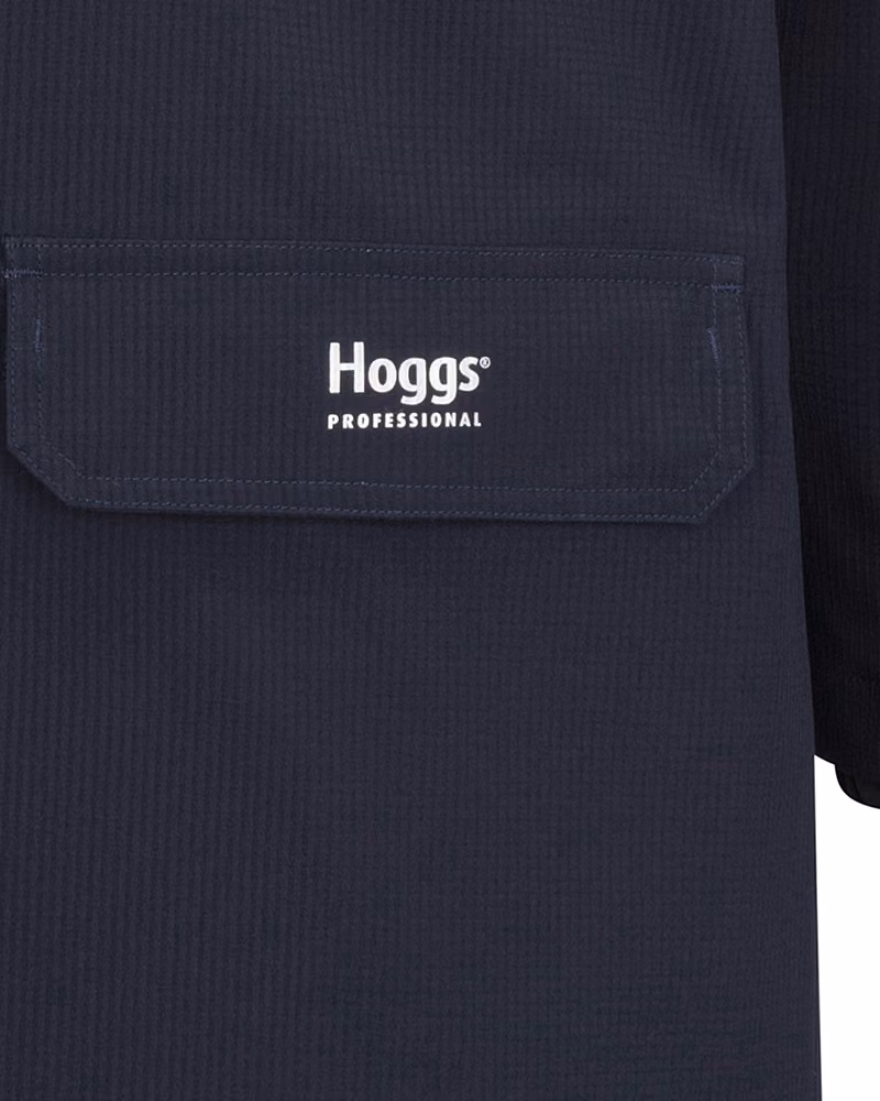 Hoggs of Fife Green King II Waterproof Jacket in Navy, pocket detail view