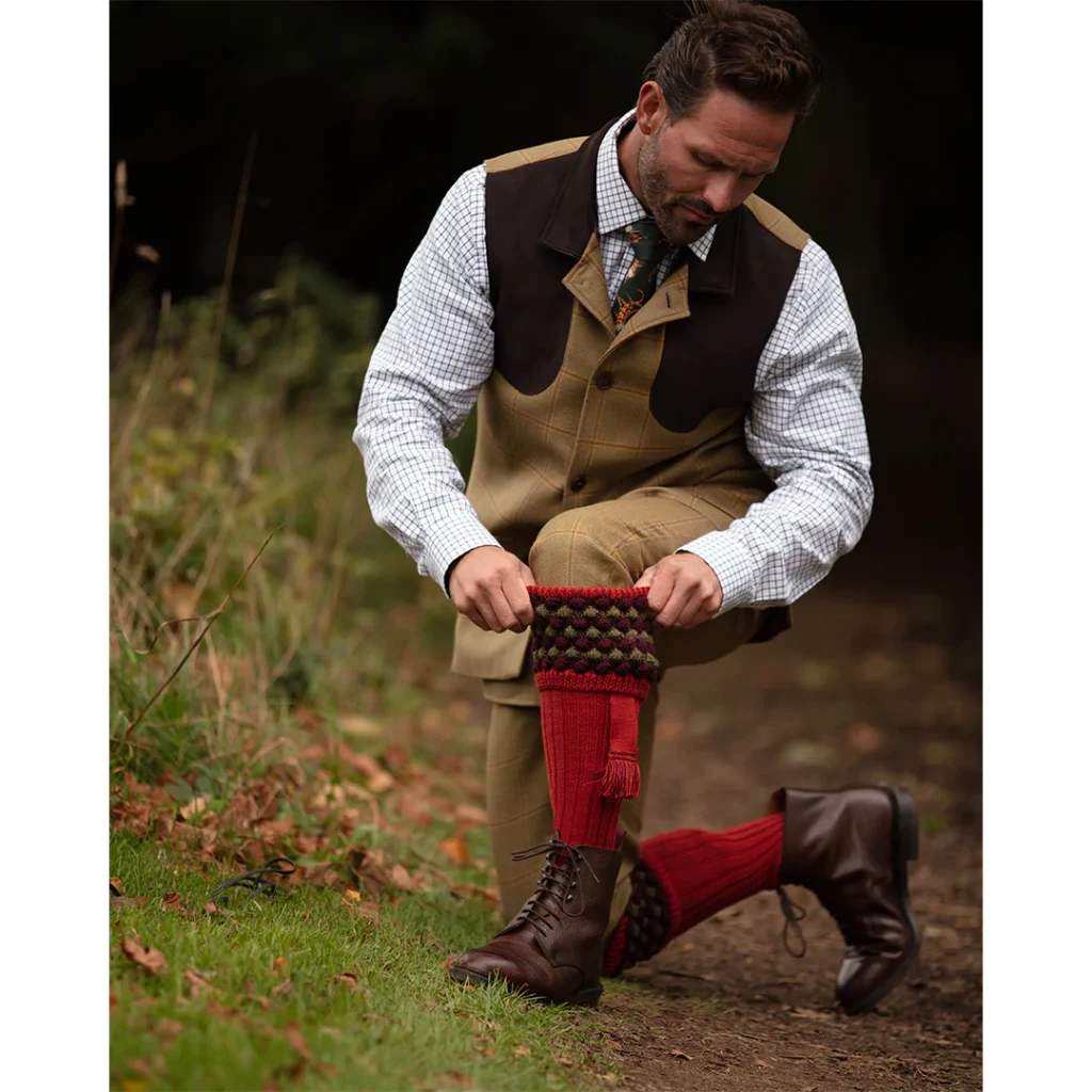 ANGUS SOCK - CHESNUT BY HOUSE OF CHEVIOT