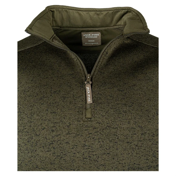 Jack Pyke Quarter Zip Melange Green Fleck Jack Pyke Quarter Zip Melange Green Fleck
