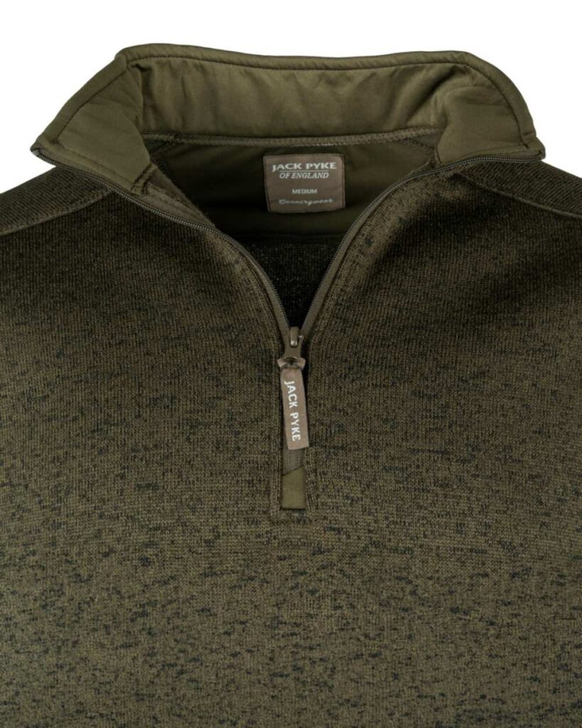jack-pyke-melange-quarter-zip-fleece-green-fleck jack-pyke-melange-quarter-zip-fleece-green-fleck