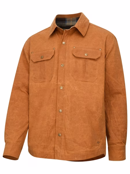Hoggs Of Fife Huntly Waxed Canvas Utility Overshirt