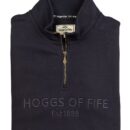 Hoggs Of Fife Galloway 1888 Plain 1/4 Zip Sweatshirt