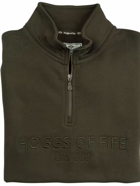 Hoggs Of Fife Galloway 1888 Plain 1/4 Zip Sweatshirt