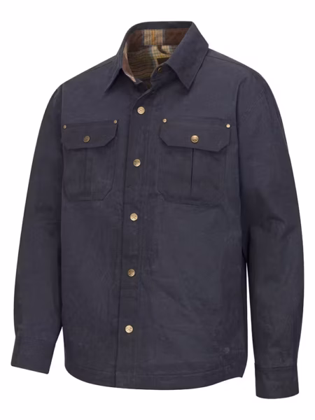 Hoggs Of Fife Huntly Waxed Canvas Utility Overshirt