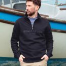 Hoggs Of Fife Galloway 1888 Plain 1/4 Zip Sweatshirt