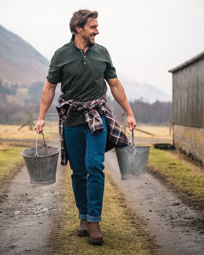 Hoggs of Fife Newton Pique Polo Shirt Hoggs of Fife Newton Pique Polo Shirt