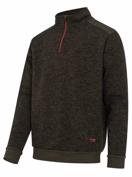 Hoggs of Fife Green King II 1/4 Zip Knit