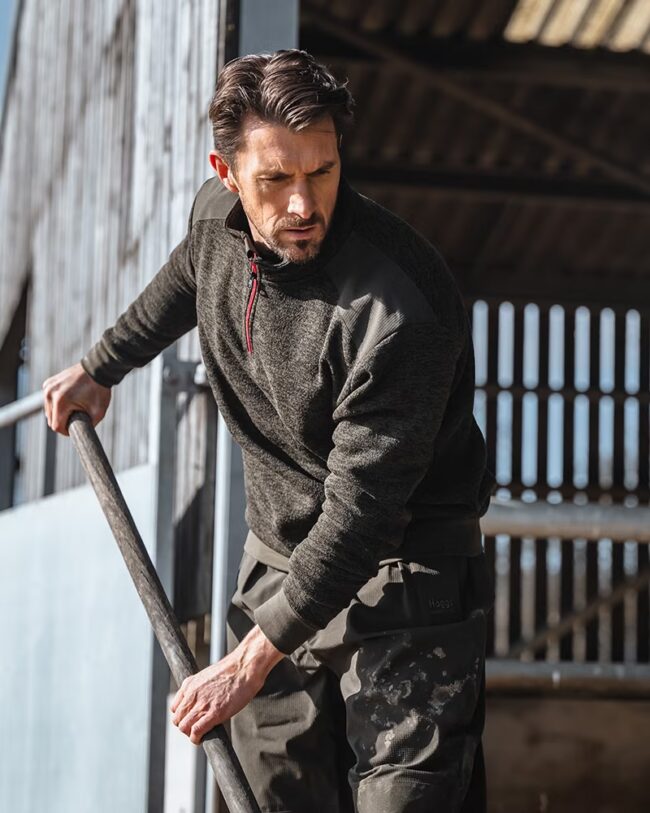 Hoggs of Fife Green King II 1/4 Zip Knit Hoggs of Fife Green King II 1/4 Zip Knit