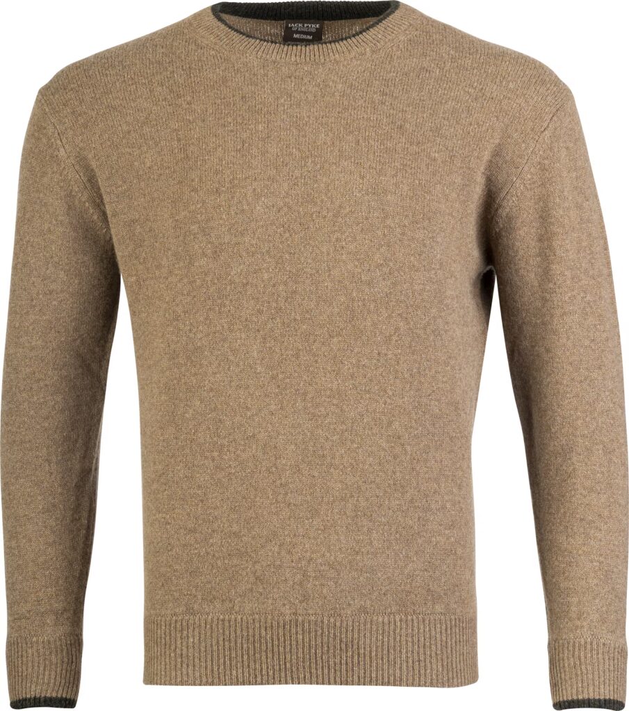 Jack Pyke Ashcombe 100% Lambswool Crewknit Barley