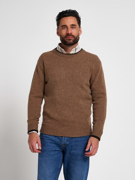 Jack Pyke Ashcombe 100% Lambswool Crewknit Barley Jack Pyke Ashcombe 100% Lambswool Crewknit Barley