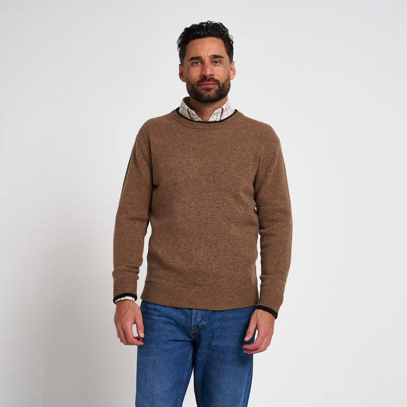 Jack Pyke Ashcombe 100% Lambswool Crewknit Barley Jack Pyke Ashcombe 100% Lambswool Crewknit Barley
