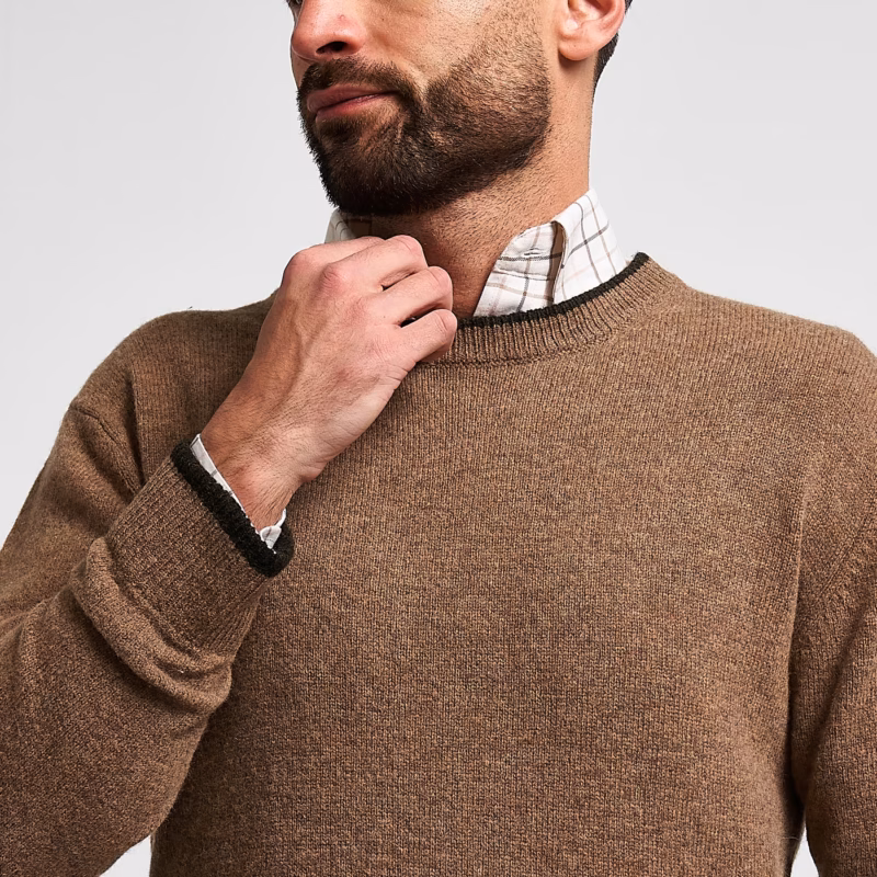 Jack Pyke Ashcombe 100% Lambswool Crewknit Barley Jack Pyke Ashcombe 100% Lambswool Crewknit Barley