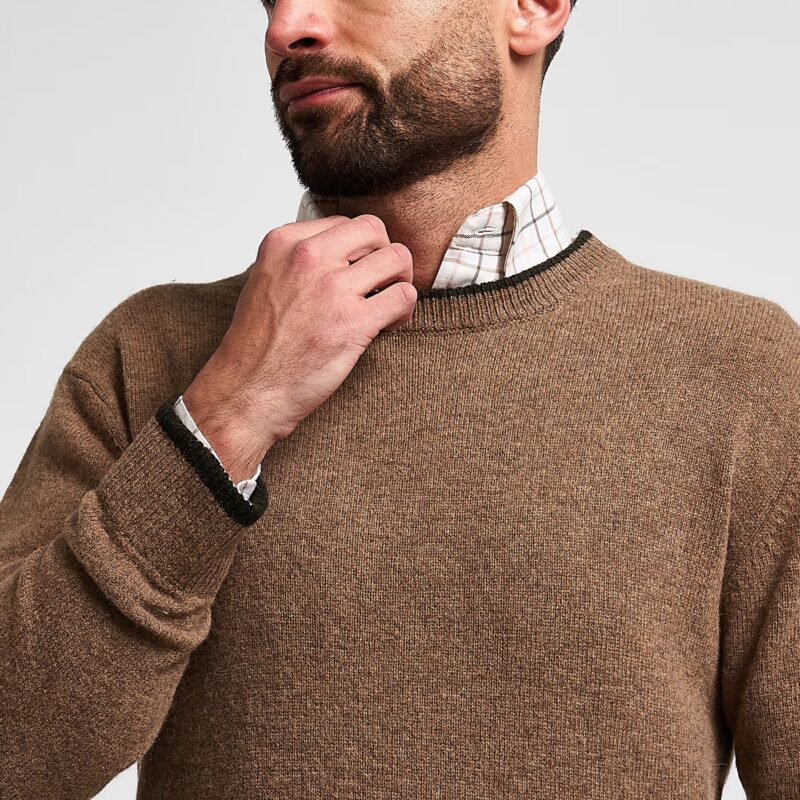 Jack Pyke Ashcombe 100% Lambswool Crewknit Barley Jack Pyke Ashcombe 100% Lambswool Crewknit Barley
