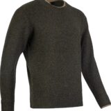 Jack Pyke Ashcombe 100% Lambswool Crewknit Dark Olive