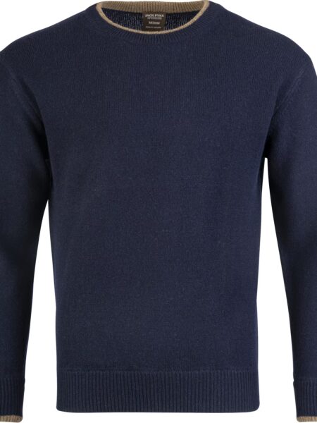 Jack Pyke Ashcombe 100% Lambswool Crewknit Navy