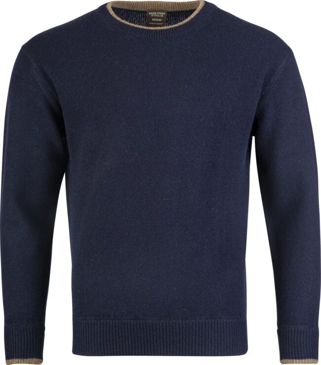 Jack Pyke Ashcombe 100% Lambswool Crewknit Navy