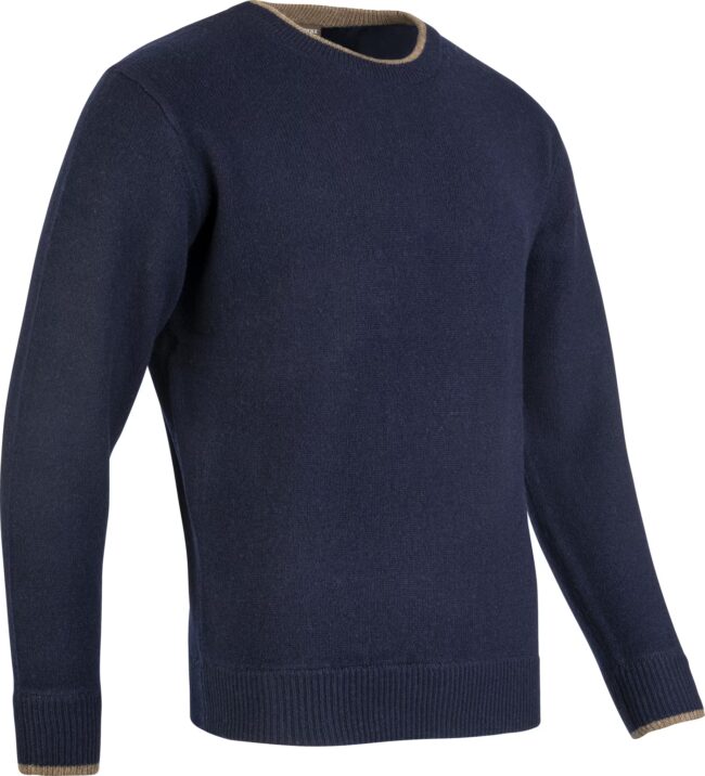 Jack Pyke Ashcombe 100% Lambswool Crewknit Navy Jack Pyke Ashcombe 100% Lambswool Crewknit Navy