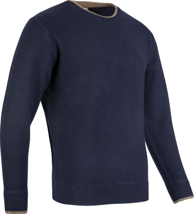 Jack Pyke Ashcombe 100% Lambswool Crewknit Navy Jack Pyke Ashcombe 100% Lambswool Crewknit Navy