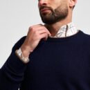Jack Pyke Ashcombe 100% Lambswool Crewknit Navy