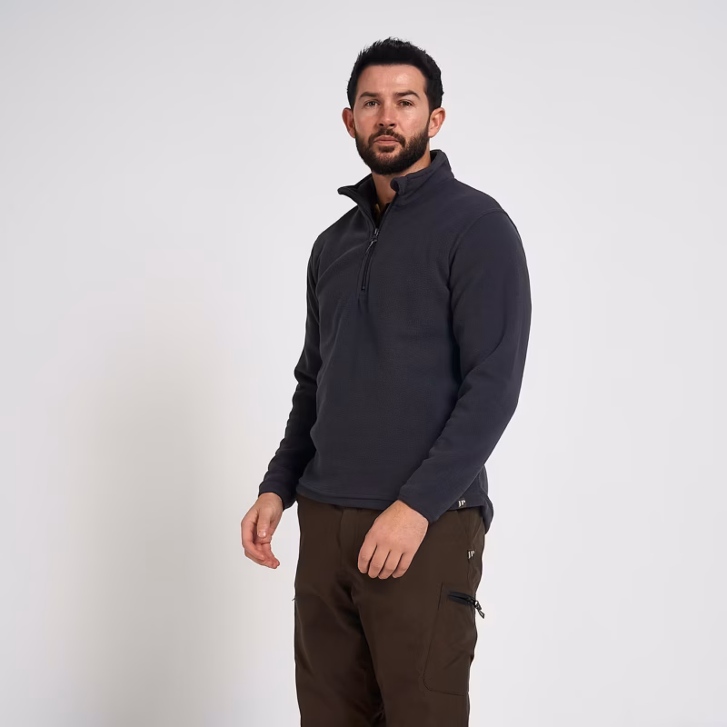 Jack Pyke Country Fleece Top Charcoal Jack Pyke Country Fleece Top Charcoal