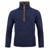 Jack Pyke Half Zip Sherpa Fleece Pullover in Navy