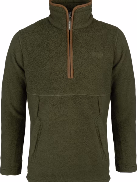 Jack Pyke Half Zip Sherpa Fleece Pullover Olive