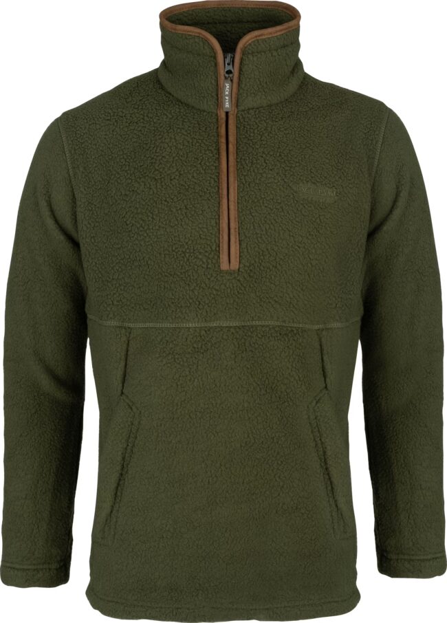 Jack Pyke Half Zip Sherpa Fleece Pullover Olive