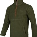 Jack Pyke Half Zip Sherpa Fleece Pullover Olive