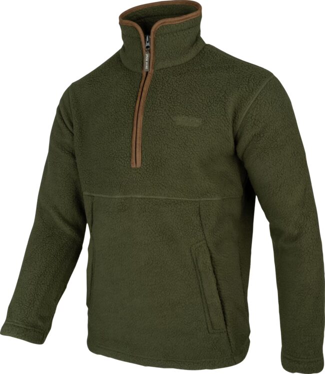 Jack Pyke Half Zip Sherpa Fleece Pullover Olive Jack Pyke Half Zip Sherpa Fleece Pullover Olive