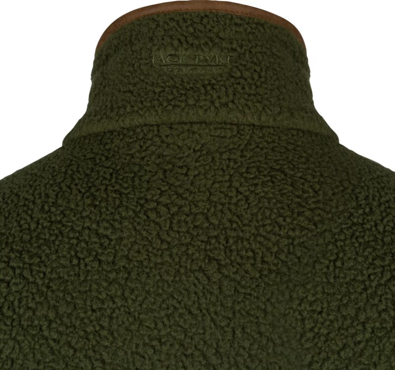 Jack Pyke Half Zip Sherpa Fleece Pullover Olive Jack Pyke Half Zip Sherpa Fleece Pullover Olive
