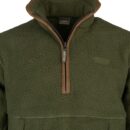 Jack Pyke Half Zip Sherpa Fleece Pullover Olive
