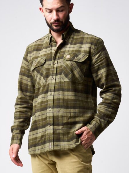 Jack Pyke Bleasdale Heavy Flannel Shirt Green