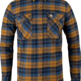 Jack Pyke Bleasdale Heavy Flannel Shirt Navy Russet