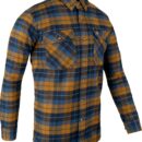 Jack Pyke Bleasdale Heavy Flannel Shirt Navy Russet