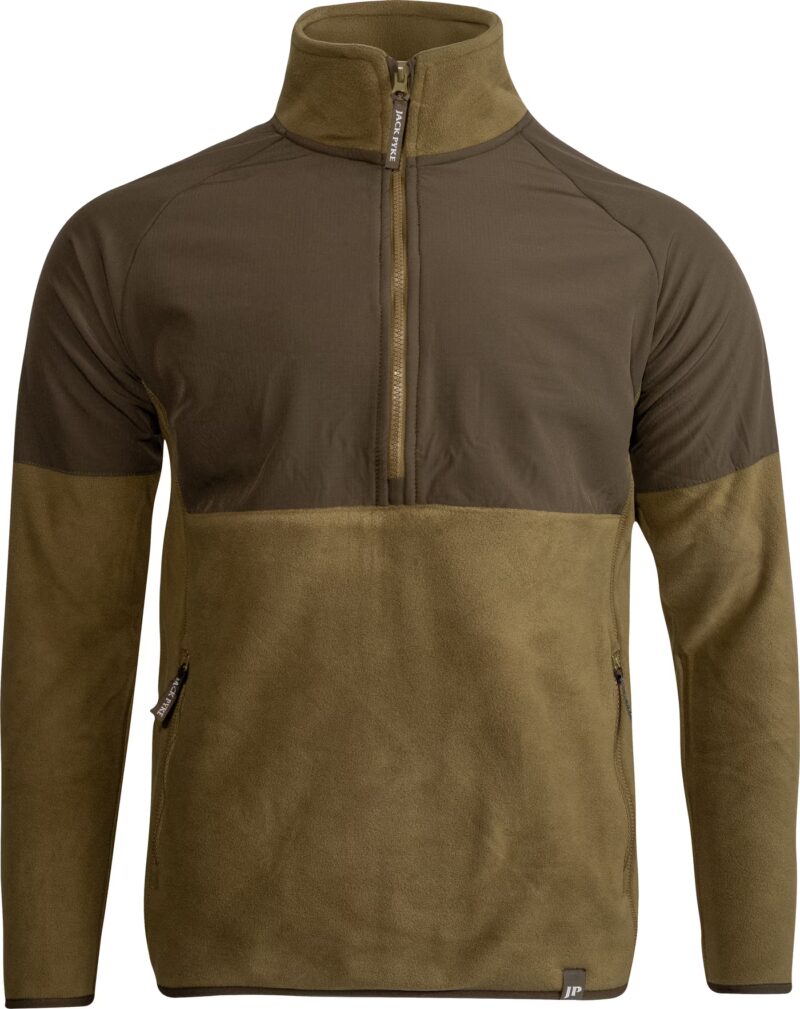 Jack Pyke Bleasdale Half Zip Fleece Top Dark Mustard