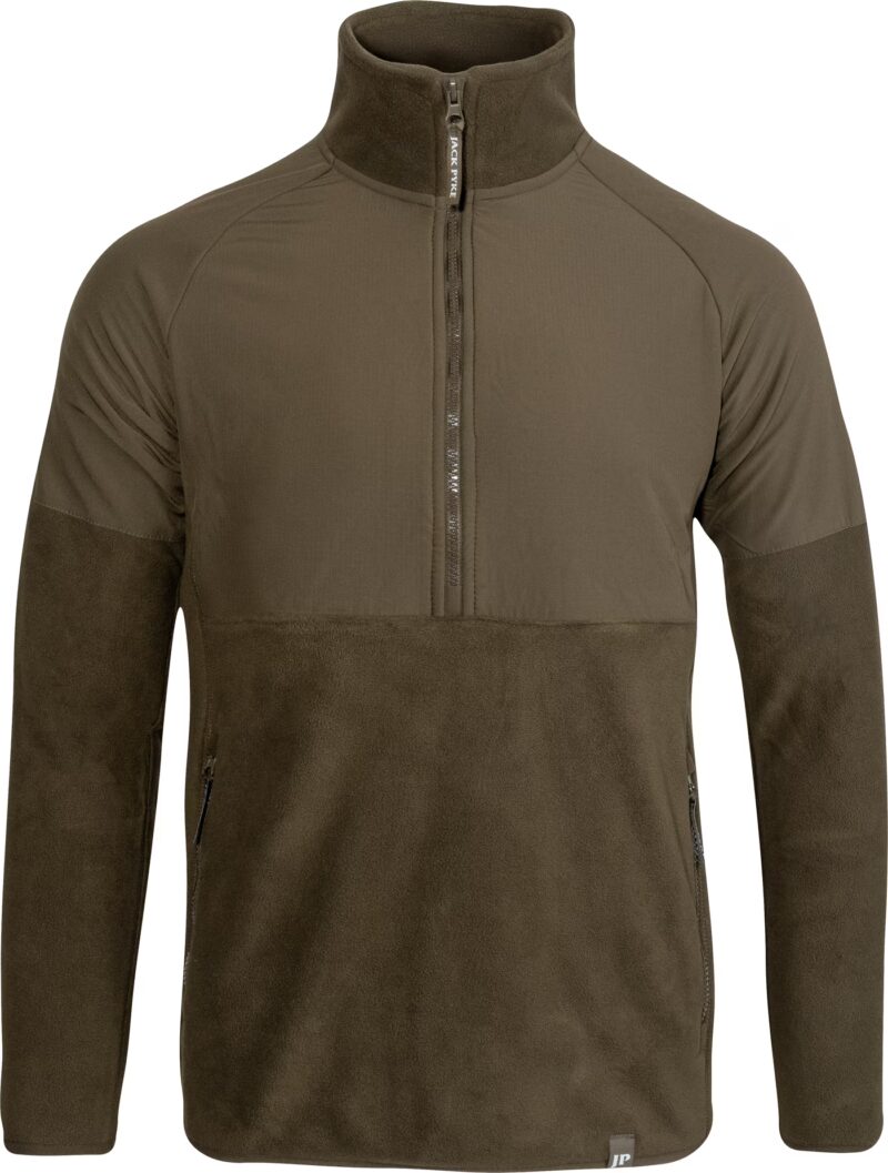 Jack Pyke Bleasdale Half Zip Fleece Top Dark Olive
