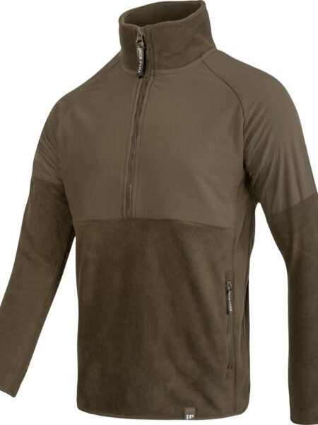 Jack Pyke Bleasdale Half Zip Fleece Top Dark Olive