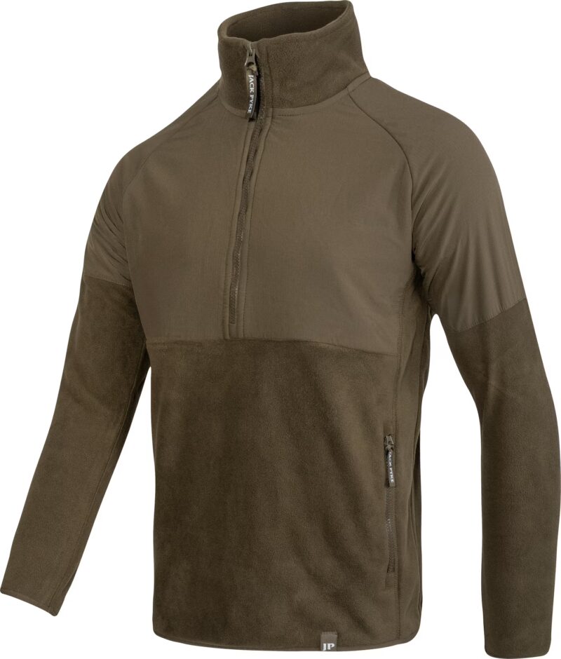 Jack Pyke Bleasdale Half Zip Fleece Top Dark Olive Jack Pyke Bleasdale Half Zip Fleece Top Dark Olive