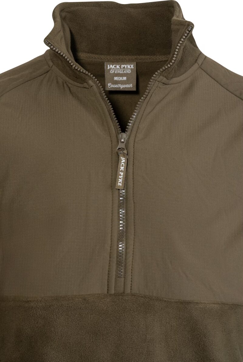 Jack Pyke Bleasdale Half Zip Fleece Top Dark Olive Jack Pyke Bleasdale Half Zip Fleece Top Dark Olive