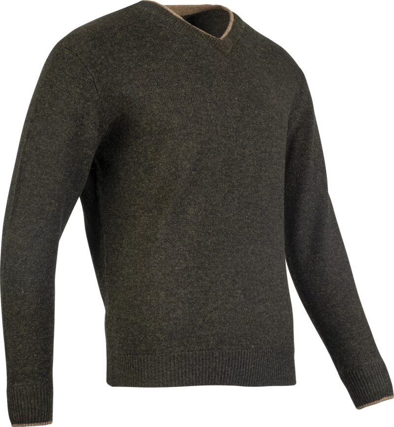 Jack Pyke Ashcombe 100% Lambswool V-Neck Dark Olive Jack Pyke Ashcombe 100% Lambswool V-Neck Dark Olive