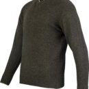 Jack Pyke Ashcombe 100% Lambswool V-Neck Dark Olive