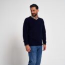 Jack Pyke Ashcombe 100% Lambswool V-Neck Navy