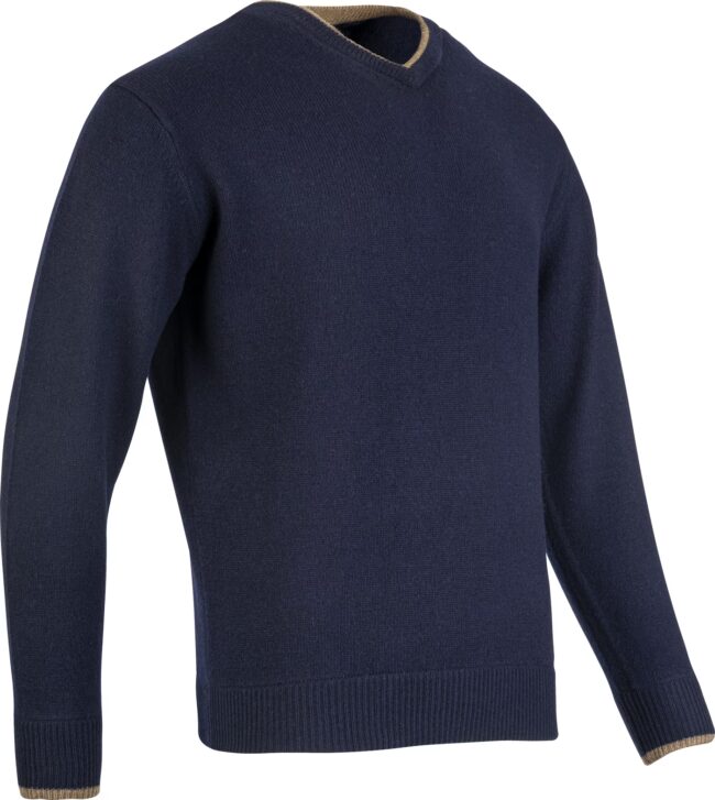 Jack Pyke Ashcombe 100% Lambswool V-Neck Navy Jack Pyke Ashcombe 100% Lambswool V-Neck Navy