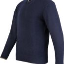 Jack Pyke Ashcombe 100% Lambswool V-Neck Navy
