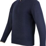 Jack Pyke Ashcombe 100% Lambswool V-Neck Navy