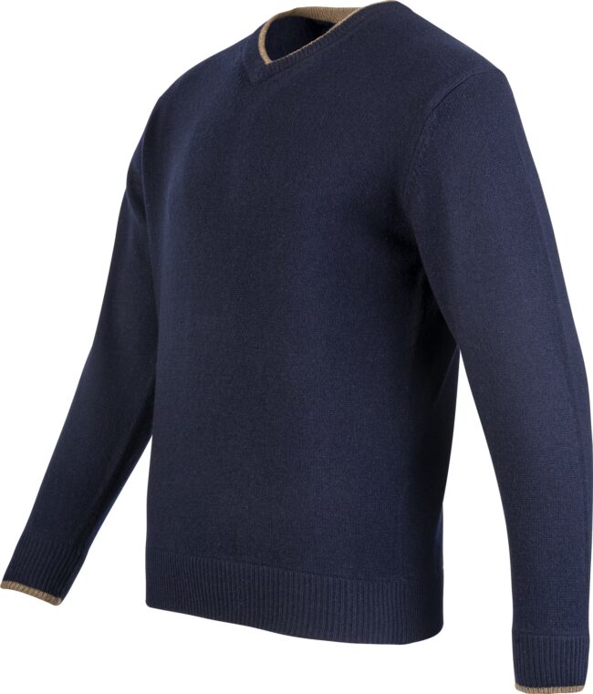 Jack Pyke Ashcombe 100% Lambswool V-Neck Navy Jack Pyke Ashcombe 100% Lambswool V-Neck Navy